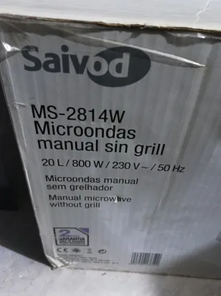 Microondas nuevo a estrenar de 20L