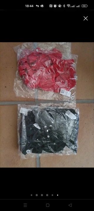 PACK LENCERIA NEGRO Y ROJO