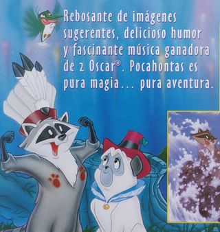 Película Pocahontas VHS
