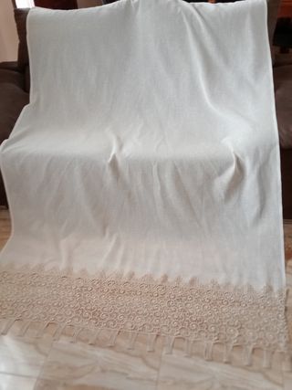 Cortinas con preciosas puntillas vintage