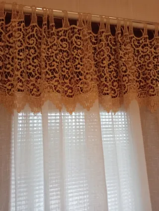 Cortinas con preciosas puntillas vintage