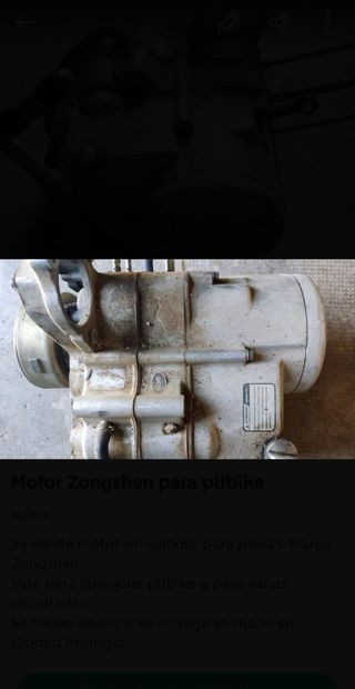 Motor Zongshen para pitbike