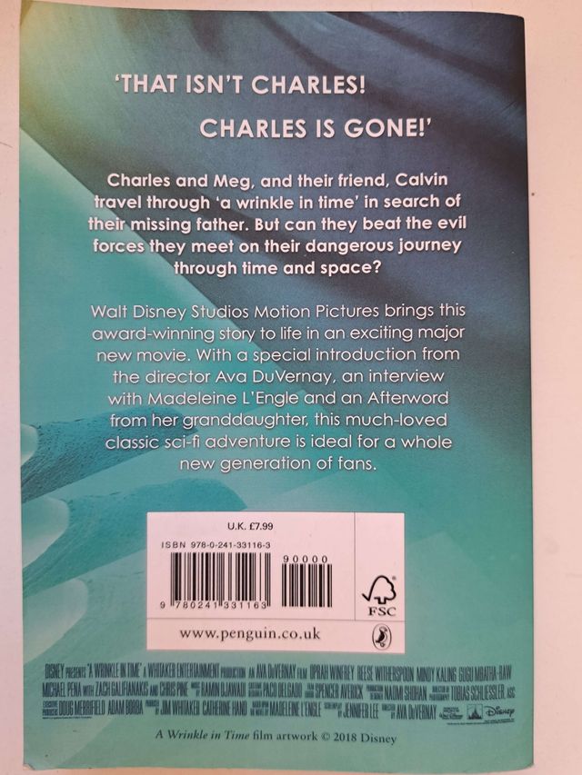 A wrinkle in time-Madeleine Lžengle (English)