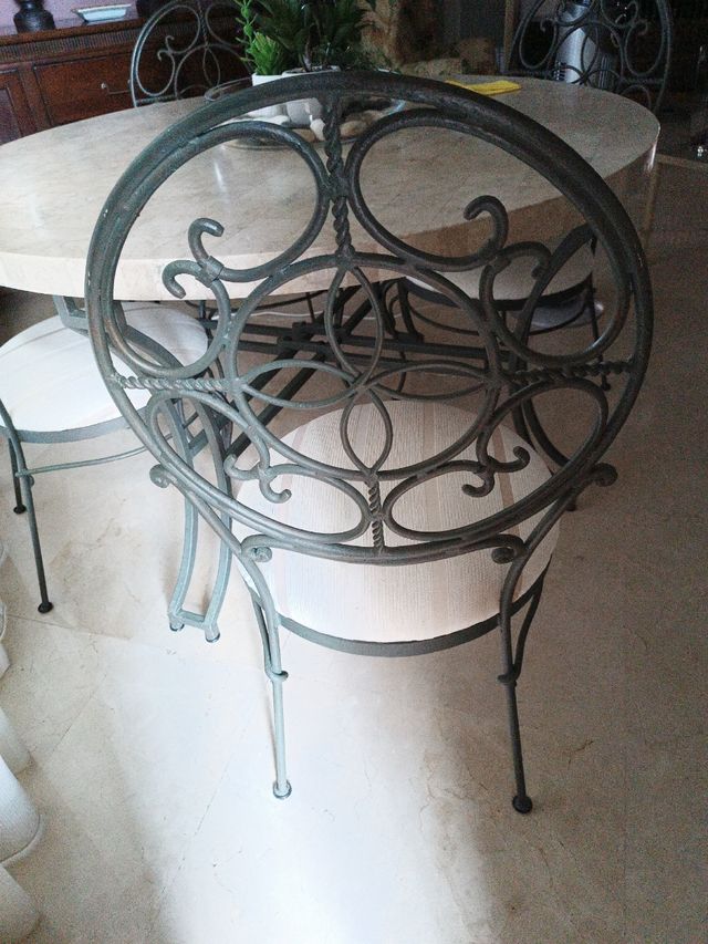 sillas hierro forjado