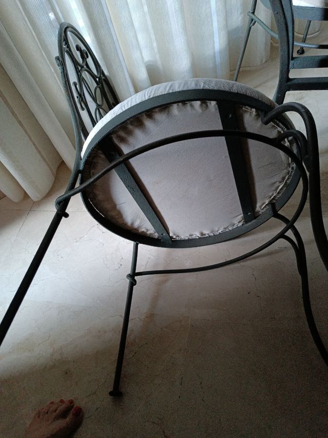 sillas hierro forjado