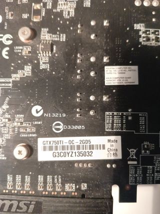 Tarjeta gráfica ASUS GTX 750 Ti OC