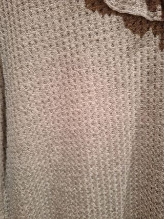 Jersey volantes gris claro ZARA