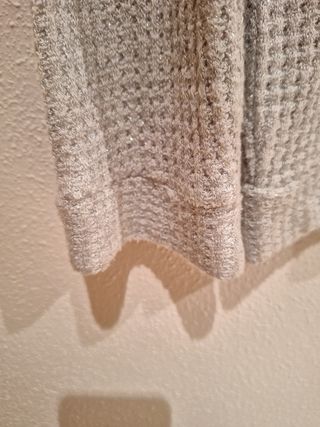 Jersey volantes gris claro ZARA