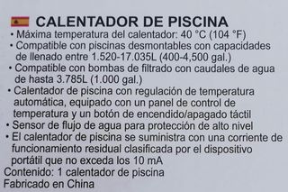 calentador piscina
