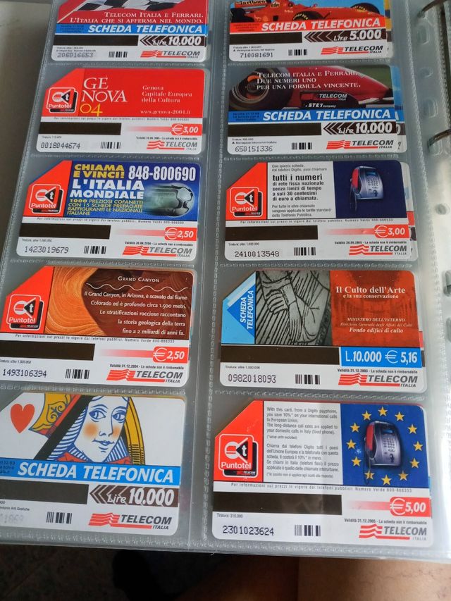 Collezione schede telefoniche