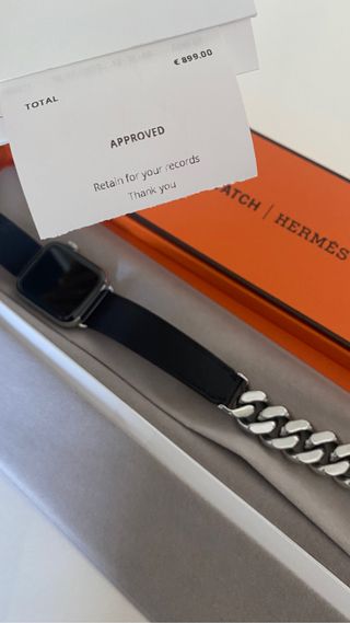 Vendo correa Hermes en negro apple watch 