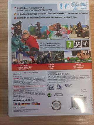 Juego wii Disney infinity.