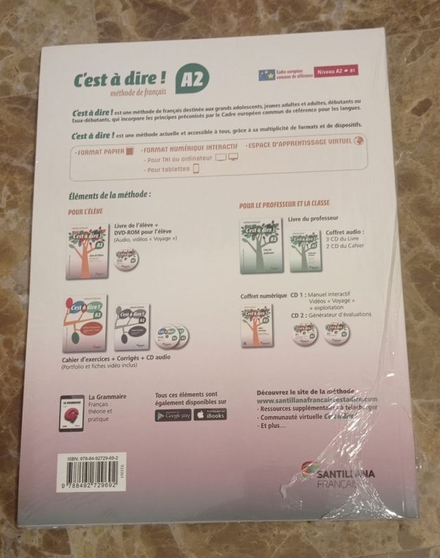 Libro francés ejercicios C'est á dire A2