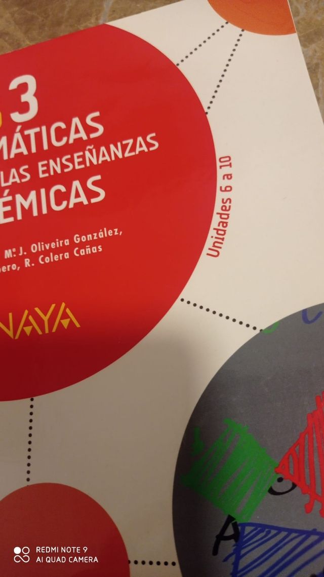 Libro de Matemáticas Académicas 3 ESO