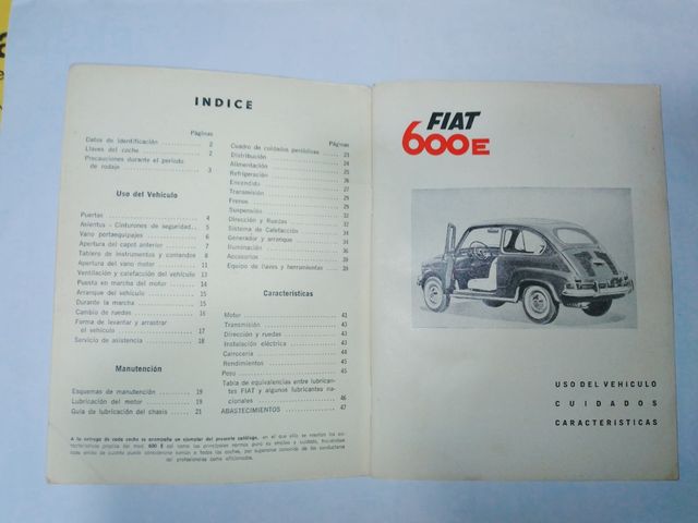 Fiat 600 E - Manual de usuario