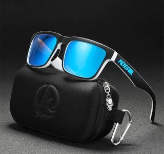 Gafas sol polarizadas.UV400.Negro/Blanco y azul.