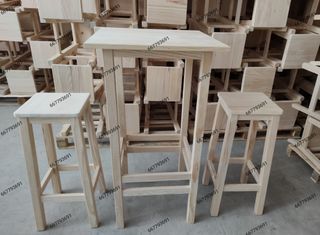 mesa alta de bar de 60*60*1.10