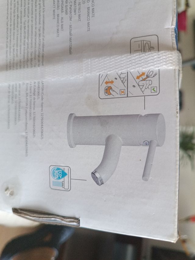 Grifo lavabo monomando, con caja, ECO -30%. Girona