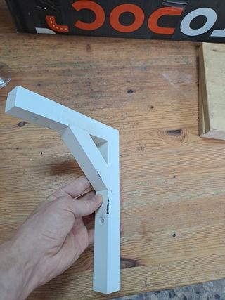 escuadra blanca madera ikea ekby stilig 22302