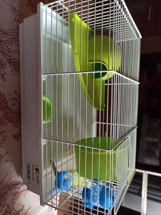 Jaula y complementos para hámster