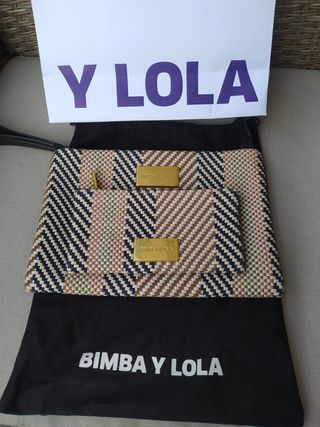 cartera de mano y monedero bimba y lola