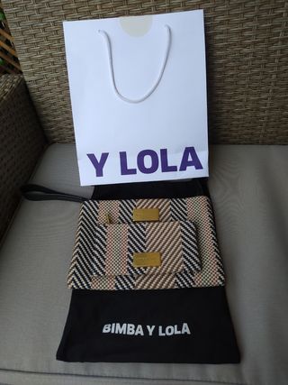 cartera de mano y monedero bimba y lola