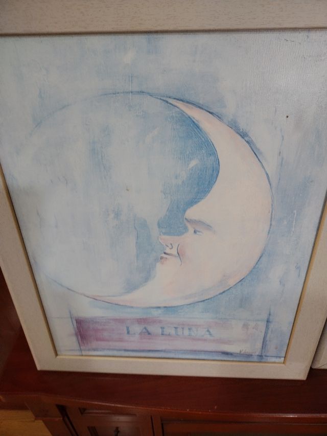 dos cuadros luna y sol