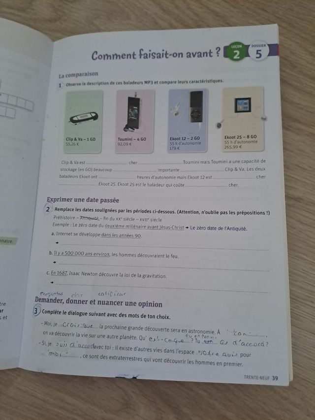 Libro de francés promenade