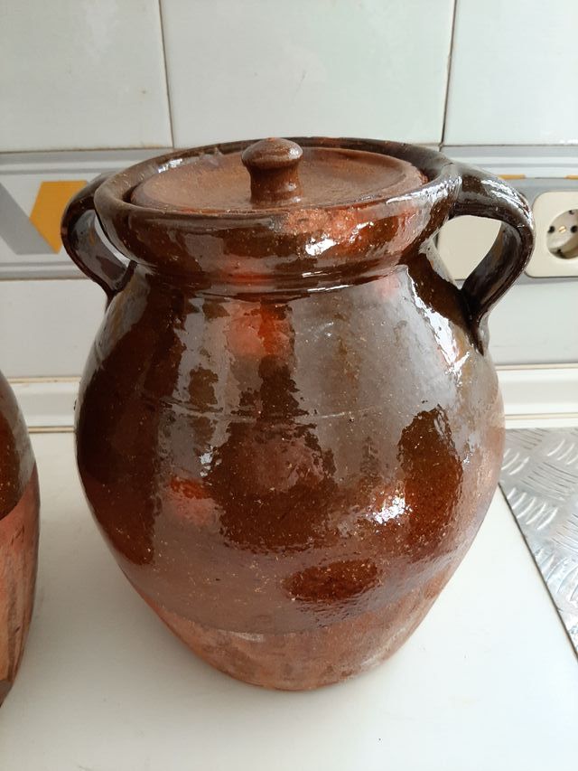 CONJUNTO DE TRES ANTIGUAS OLLAS ( ORZAS ) ANTIGUAS