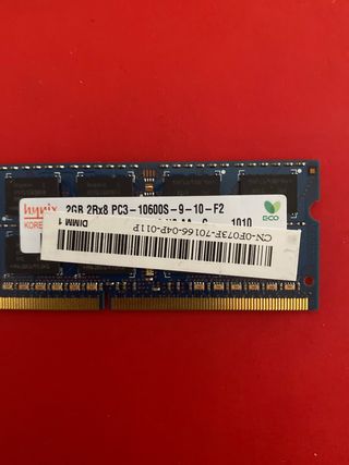 Modulo Ram 2Gb portátil