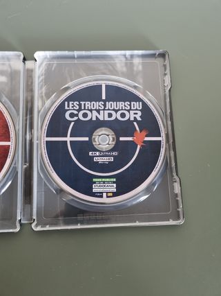 Bluray 4K UHD Three days of the Condor steelbook
