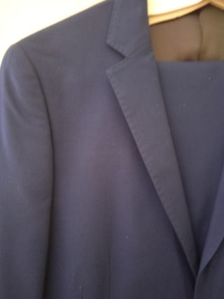 Traje de chaqueta de caballero azul