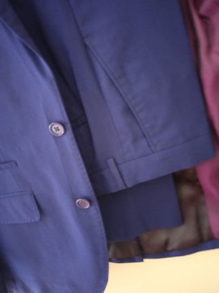 Traje de chaqueta de caballero azul