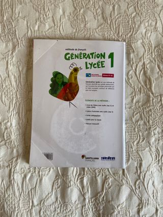 Libro francés "Génération Lycée 1"
