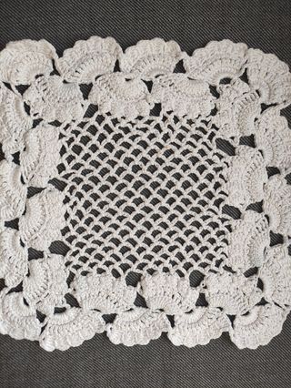 Tapete ganchillo 26x26 cm