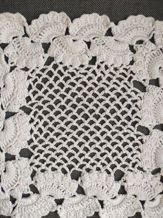 Tapete ganchillo 26x26 cm