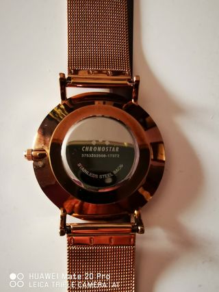 Reloj oro rosado,movimiento seiko.