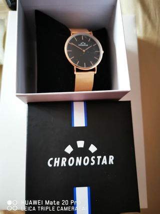 Reloj oro rosado,movimiento seiko.