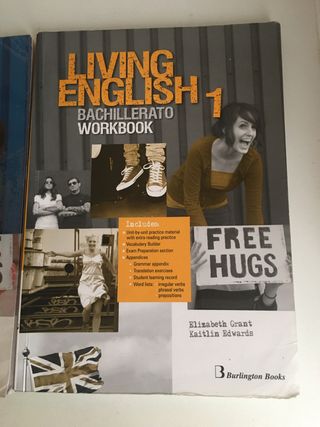2 Libros Inglés 1 bachillerato Living English