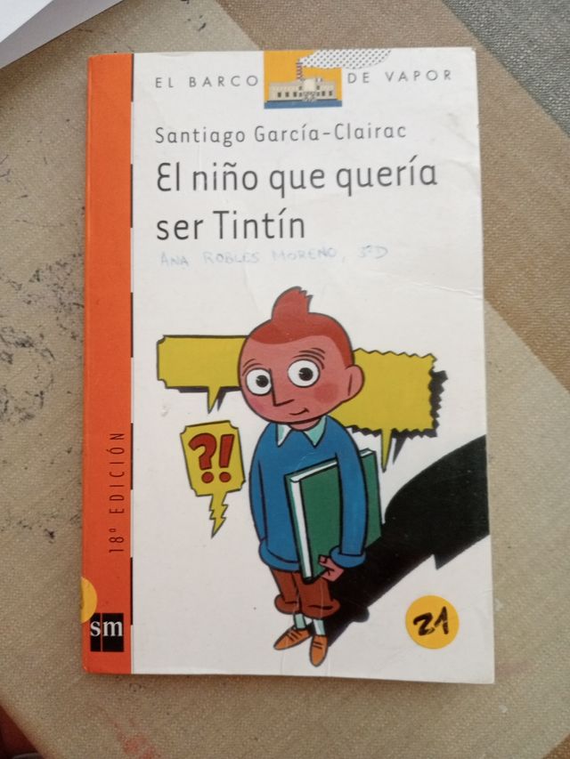 el niño que quería ser Tintin editorial SM