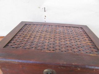 Cajonera costura costurero antiguo madera castaño