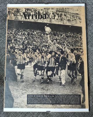 Marco de foto, Athletic club Bilbao. 1958