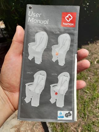 SILLITA/PORTA BEBÉS BICICLETA HAMAX SMILEY + KIT.