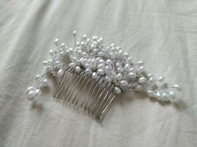 tocado novia peineta boda