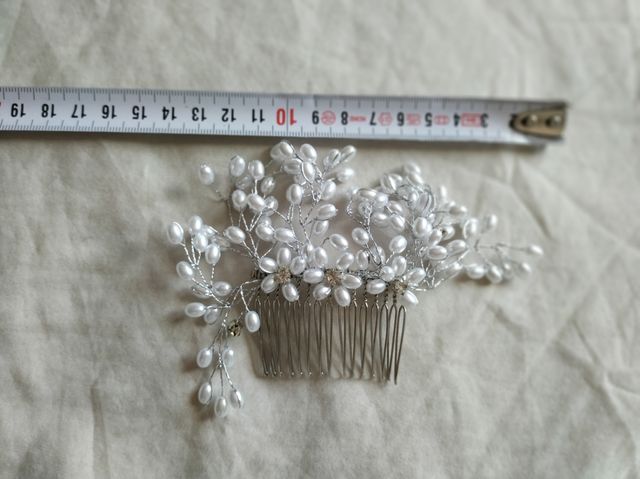 tocado novia peineta boda