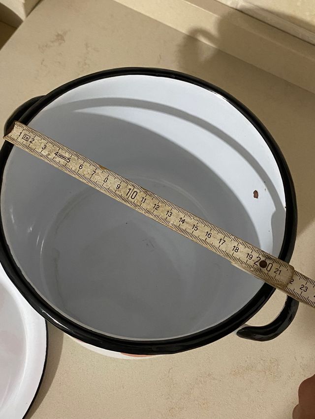 Pentola smaltata vintage 