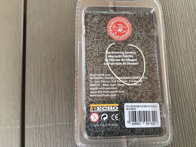 Peluche decorativo vaca kukuxumusu