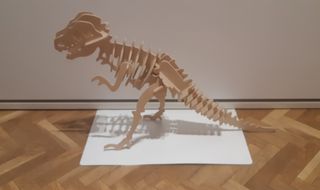 Maqueta/puzle de dinosaurio de madera