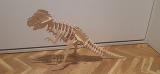 Maqueta/puzle de dinosaurio de madera