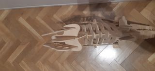 Maqueta/puzle de dinosaurio de madera